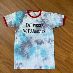 Tie-Dye Animal Advocacy Ringer T-Shirt